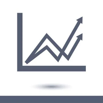 Business graph icon. Stock Illustration