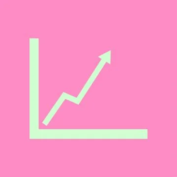 Business graph icon. Illustrazione stock