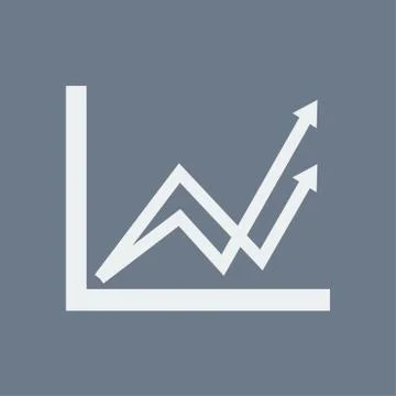 Business graph icon. Stock Illustration