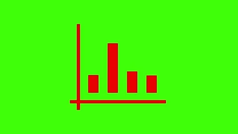 Business graph icon showing grow, business graph show business success isol.. Stock Footage 303553683