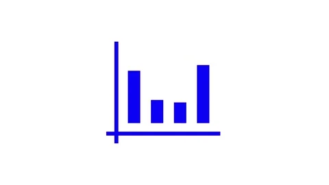 Business graph icon showing grow, business graph show business success isol.. Stock Footage 303553687