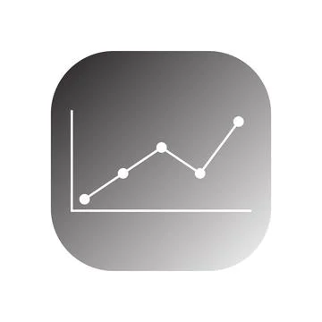 Business graph icon vector Stock Illustration