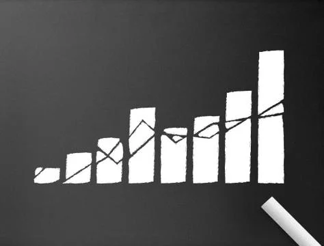 Business graph Illustrazione stock