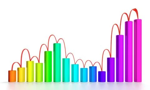 Business graph Stock Illustration