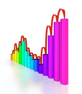 Business graph Stock Illustration