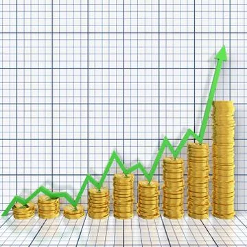 Business graph Stock Illustration