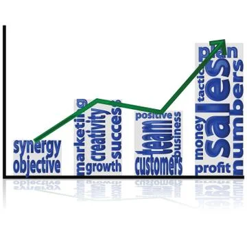 Business graph Stock Illustration