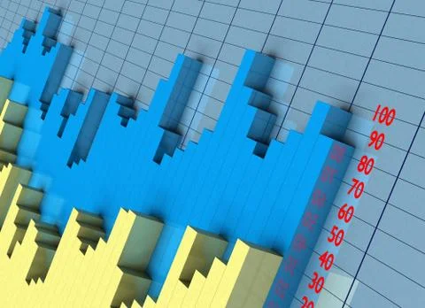 Business graph Stock Illustration