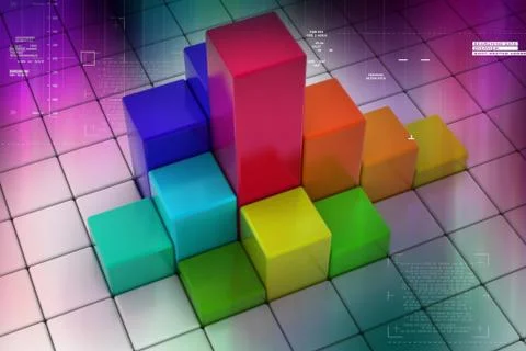 Business graph Stock Illustration