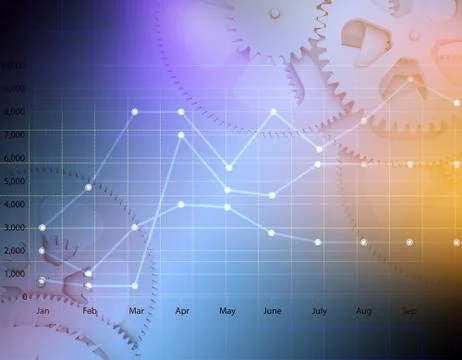 Business graph Stock Illustration