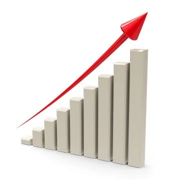 Business graph up Stock Illustration