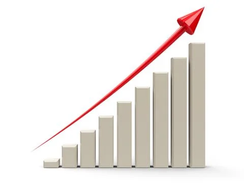 Business graph up Stock Illustration