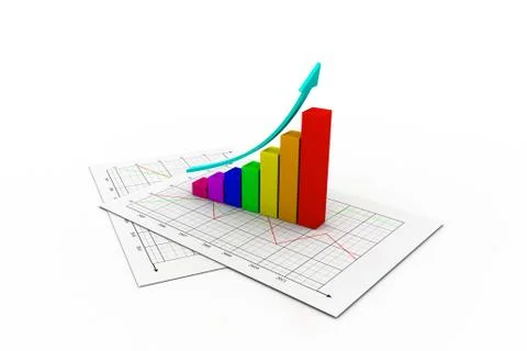 Business graph Illustrazione stock