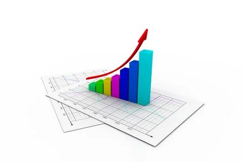 Business graph Illustrazione stock