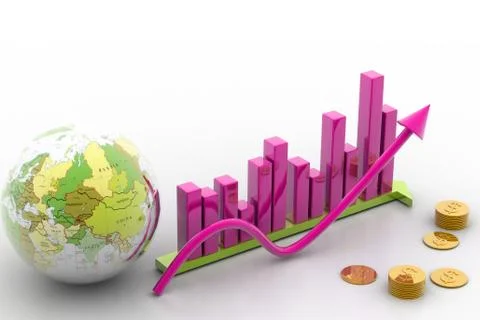 Business graph Stock Illustration