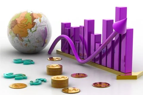 Business graph Stock Illustration