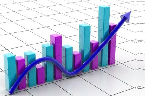 Business graph Illustrazione stock