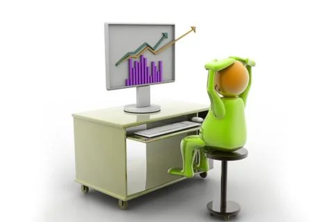 Business graph Stock Illustration