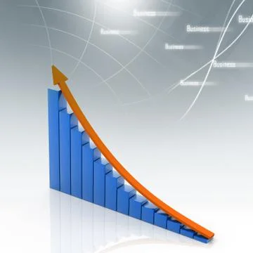 Business graph Stock Illustration