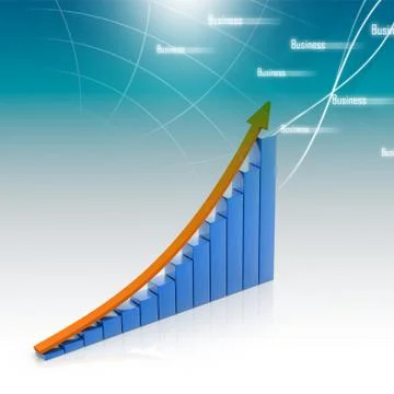 Business graph. Stock Illustration