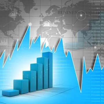 Business graph. Stock Illustration