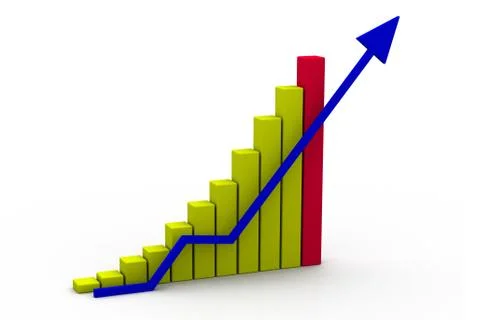 Business graph Stock Illustration
