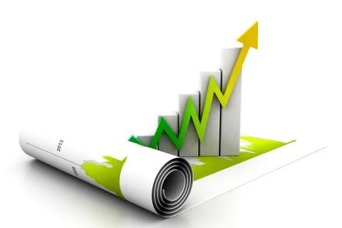 Business graph. Stock Illustration