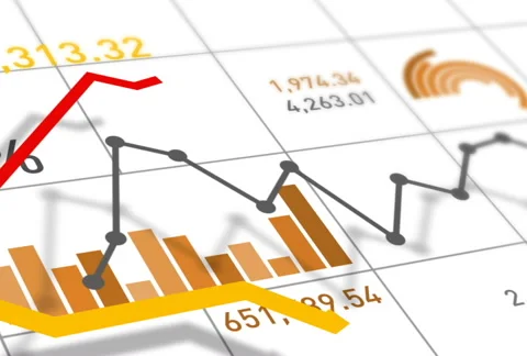 Business Graph ntsc Stock Footage 43562954