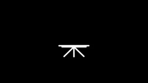 Business graph output growth line icon isolated on black background. Stock Footage 305301467