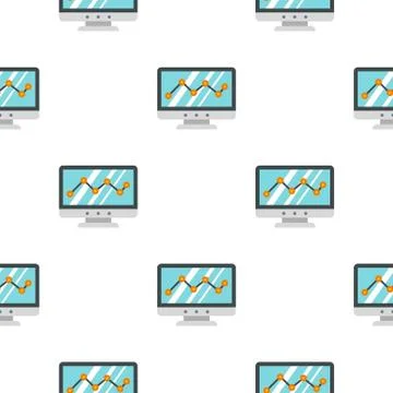 Business graph pattern seamless Stock Illustration