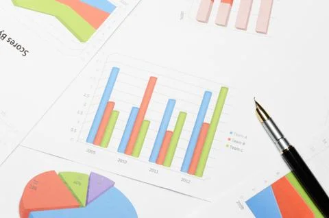 Business graph Stock Photos