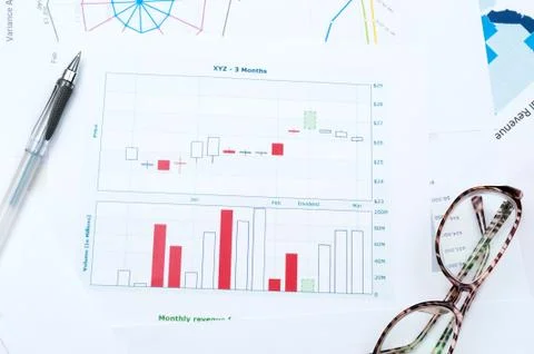 Business graph Stock Photos