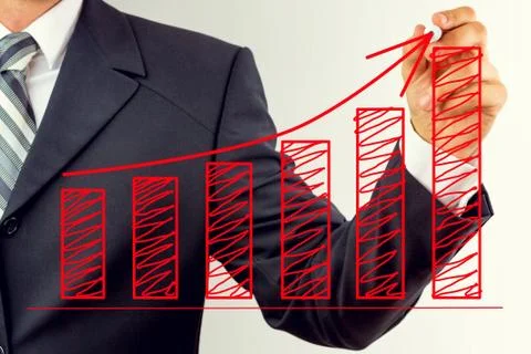 Business graph. Stock Photos