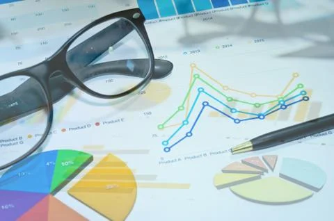 Business graph Stock Photos
