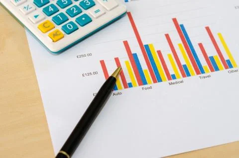 Business graph Stock Photos