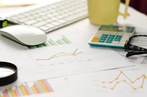 Business graph Stock Photos