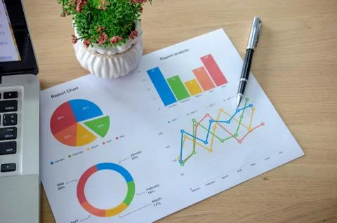 Business graph Foto stock