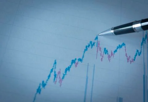 Business graph 스톡 사진