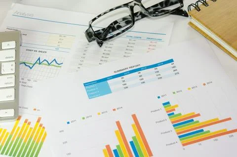 Business graph Stock Photos