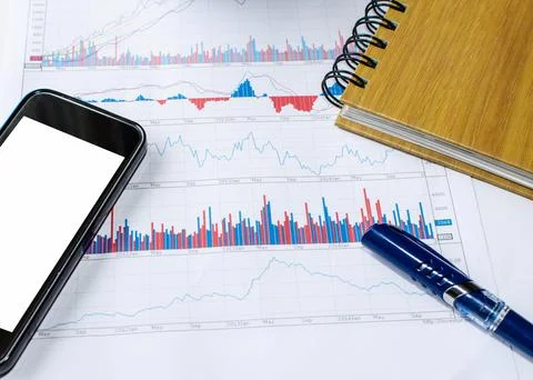 Business graph Stock Photos