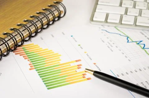 Business graph Stock Photos