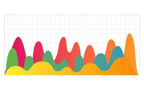 Business graph. Vector flat design infographic element. Bar chart or diagram for Stock Illustration
