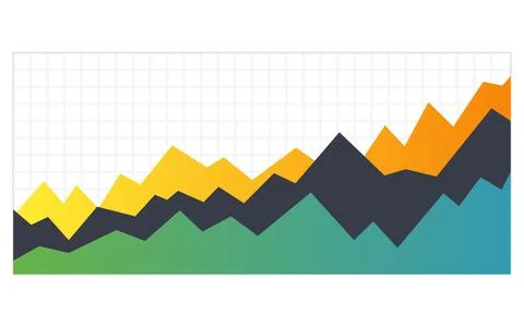 Business graph. Vector flat design infographic element. Bar chart or diagram for Stockillustratie