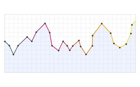 Business graph. Vector flat design infographic element. Bar chart or diagram for Stockillustratie