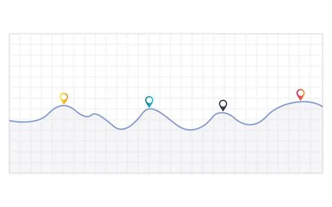 Business graph. Vector flat design infographic element. Bar chart or diagram for Stock Illustration