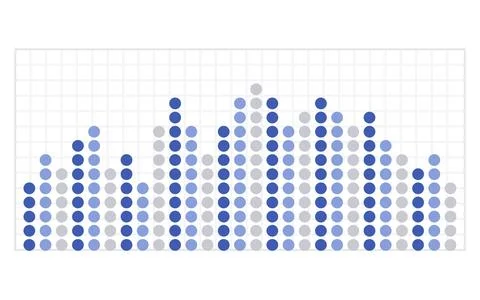 Business graph. Vector flat design infographic element. Bar chart or diagram for Stock Illustration