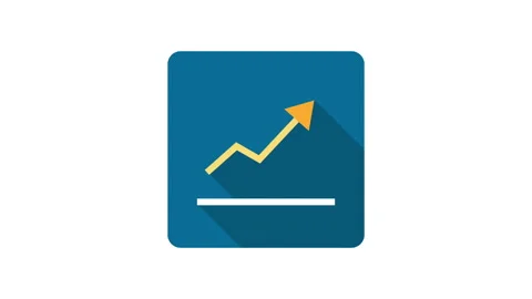 Business Graph on white background, animated icon. Stock Footage 237742256