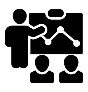 Business Graphical Presentation Stock Illustration