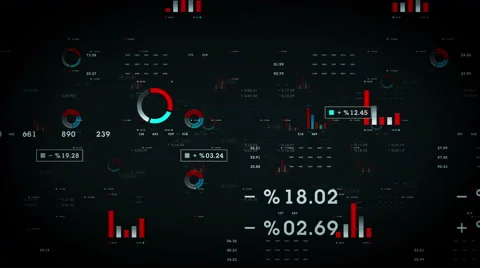 Business Graphs And Data Black Stock Footage 67396273