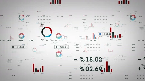 Business Graphs And Data White Stock Footage 67397128
